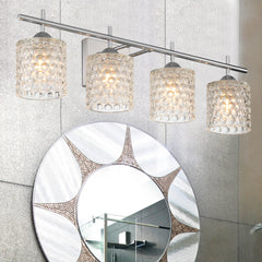 Modern Elegant Cut Crystal 4 Light Vanity 10004CH-C01