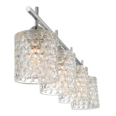 Modern Elegant Cut Crystal 4 Light Vanity 10004CH-C01