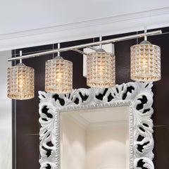 Modern Elegant Cut Crystal 4 Light Vanity 10004CH-S02