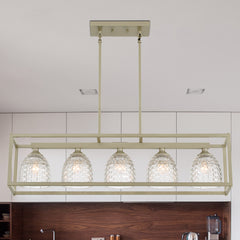 5 - Light Kitchen Island Chandelier 10015AS-CB05