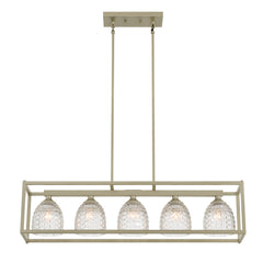 5 - Light Kitchen Island Chandelier 10015AS-CB05