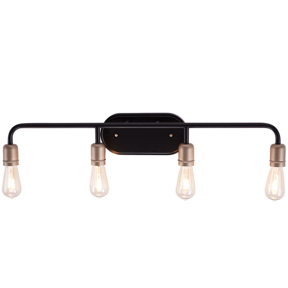 4 - Light Dimmable Vanity Light 10504BK-BD