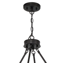 12 - Light Candle Style Wagon Wheel Chandelier 10552-CW-BK