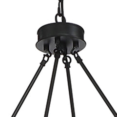 12 - Light Candle Style Wagon Wheel Chandelier 10552BK-BD