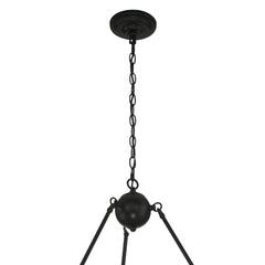 12 - Light Geometric Candle Style Wagon Wheel Chandelier 10552CR-BK-BD