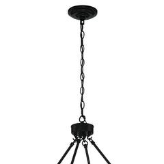 12 - Light Candle Style Wagon Wheel Chandelier 10552TW-BK-BD