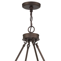 16 - Light Candle Style Wagon Wheel Chandelier 10586-ORB