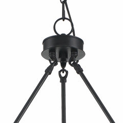 20 - Light Wagon Wheel Candle Style Chandelier 10588DW-BK