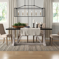 6 - Light Kitchen Island Linear Pendant 15056-BK-BD