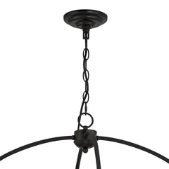 20 Light Wagon Wheel Candle Style Chandelier MLT1220BK-BD