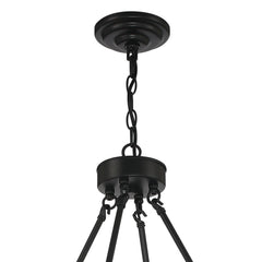 20 - Light Candle Style Wagon Wheel Chandelier MLT6220LT-BK-BD