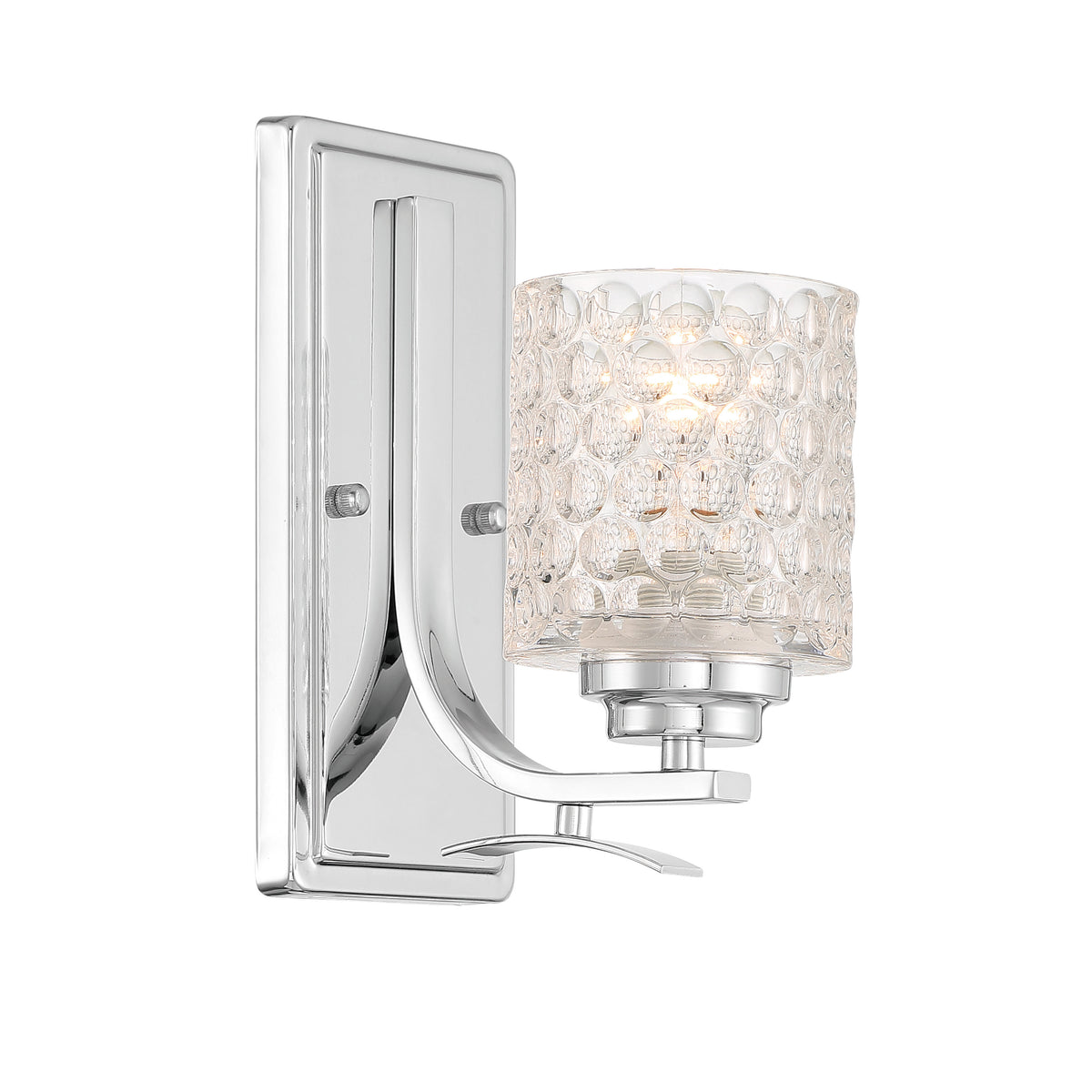 1 - Light Chrome Armed Sconce S1001CH-C01