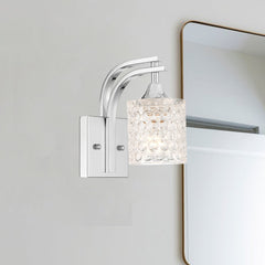 1 - Light Polished Chrome Armed Sconce S3001CH-C01