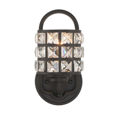 1 - Light Matte Black Armed Sconce S5001BK-BS01