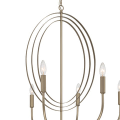 10 - Light Candle Style Geometric Chandelier SJF30510BD