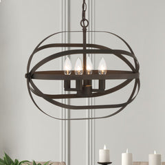 4 - Light Unique / Statement Chandelier SJR30104ORB