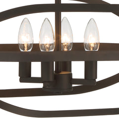 4 - Light Unique / Statement Chandelier SJR30104ORB