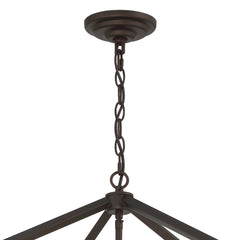 8 - Light Lantern Geometric Chandelier SJS10308ORB