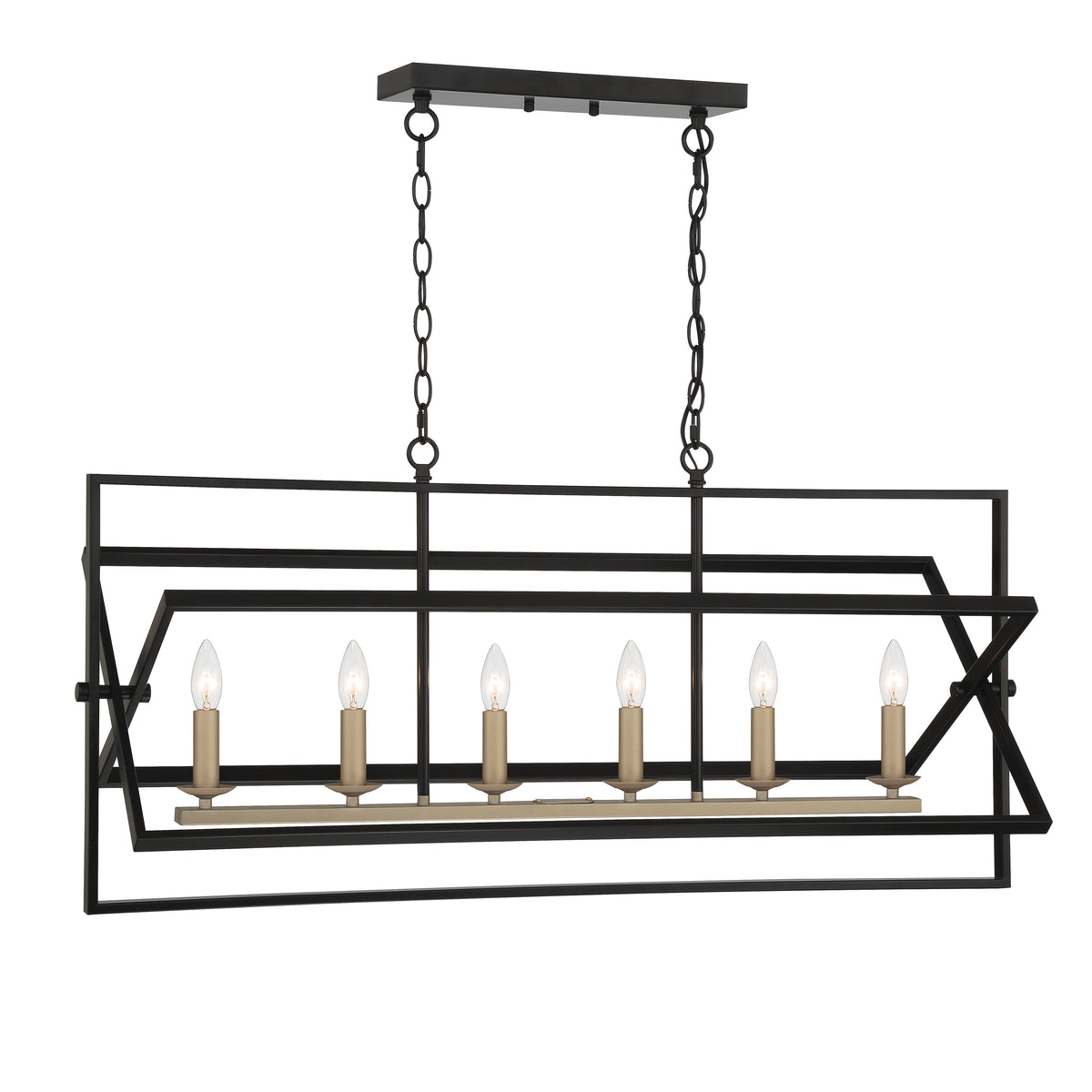 6 - Light Kitchen Island Pendant SJS10606BK-BD