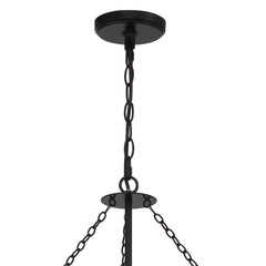 10 - Light Candle Style Wagon Wheel Chandelier SJT31910BK-BD