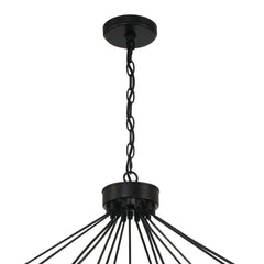 15 - Light Unique Wagon Wheel Chandelier SJW20814BK