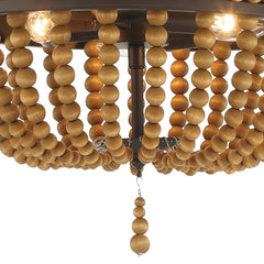 3-Light Lantern Empire Chandelier with Beaded Accents SYB3203RB-DK