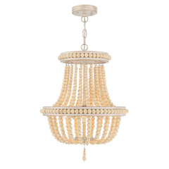 3-Light Lantern Empire Chandelier with Beaded Accents SYB3203WO-LT