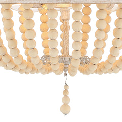 3-Light Lantern Empire Chandelier with Beaded Accents SYB3203WO-LT