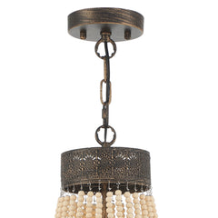 5-Light Unique Empire Chandelier with Beaded Accents SYB5265DW-LT