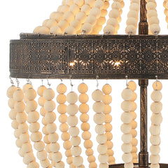 5-Light Unique Empire Chandelier with Beaded Accents SYB5265DW-LT