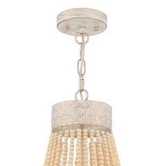 5-Light Unique Empire Chandelier with Beaded Accents SYB5265WO-LT