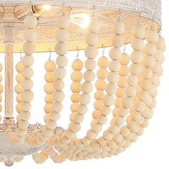 5-Light Unique Empire Chandelier with Beaded Accents SYB5265WO-LT