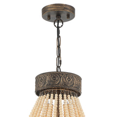 6-Light Unique Tiered Chandelier with Beaded Accents SYB6266DW-LT