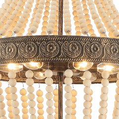 6-Light Unique Tiered Chandelier with Beaded Accents SYB6266DW-LT