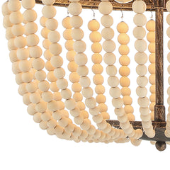 6-Light Unique Tiered Chandelier with Beaded Accents SYB6266DW-LT