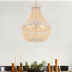 6-Light Unique Tiered Chandelier with Beaded Accents SYB6266WO-LT