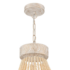 6-Light Unique Tiered Chandelier with Beaded Accents SYB6266WO-LT