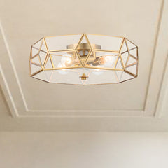 4 - Light 18.11" Unique/Statement Geometric Flush Mount SYBG1324-BD