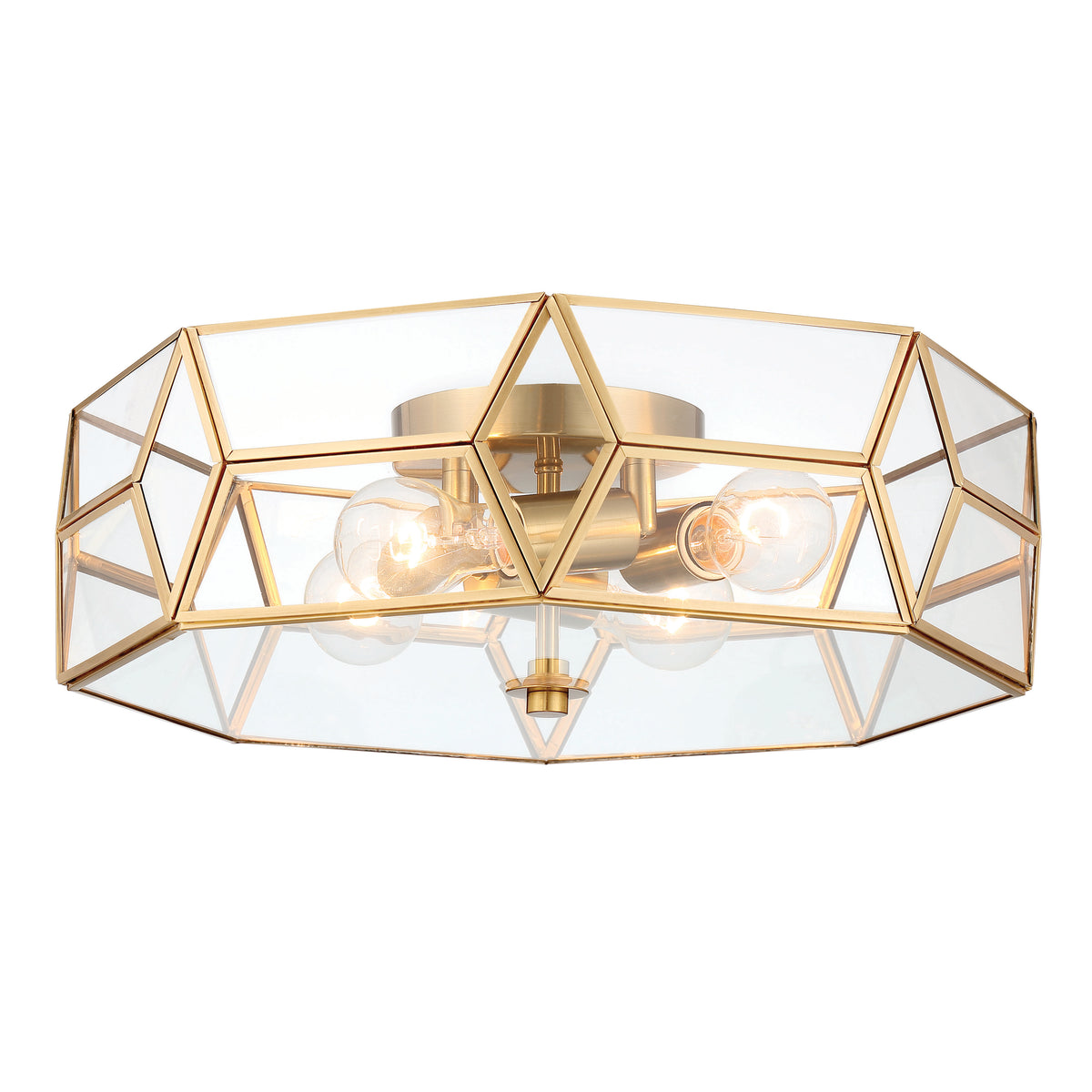 4 - Light 18.11" Unique/Statement Geometric Flush Mount SYBG1324-BD