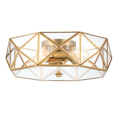 4 - Light 16.93" Unique/Statement Geometric Flush Mount SYBG1704-BD