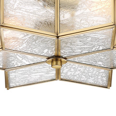 2 - Light 16.14'' Unique/Statement Star Semi Flush Mount SYBG2602BH-BK