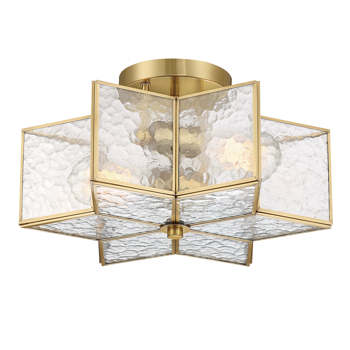 2 - Light 16.14'' Unique/Statement Star Semi Flush Mount SYBG2602SW-BD