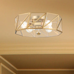 4 - Light 15.94" Unique/Statement Geometric Flush Mount SYBG3334-BD