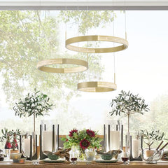 3-Light Statement Tiered LED Chandelier SYLED1293-BD