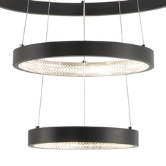 4-Light Unique LED Chandelier SYLED1904-BK