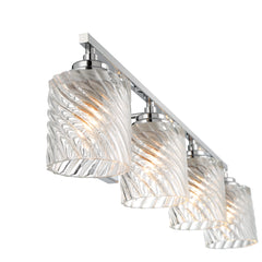 4 - Light Dimmable Chrome Vanity Light W3004CH-S01