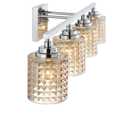 4 - Light Dimmable Chrome Vanity Light W3004CH-S02