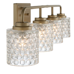 4 - Light Dimmable Gold Vanity Light W5004BD-C01