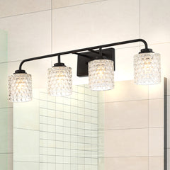 4 - Light Dimmable Matte Black Vanity Light W5004BK-C01